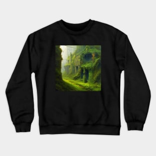 Nature's Reclamation: Ghost Town Serenade Crewneck Sweatshirt